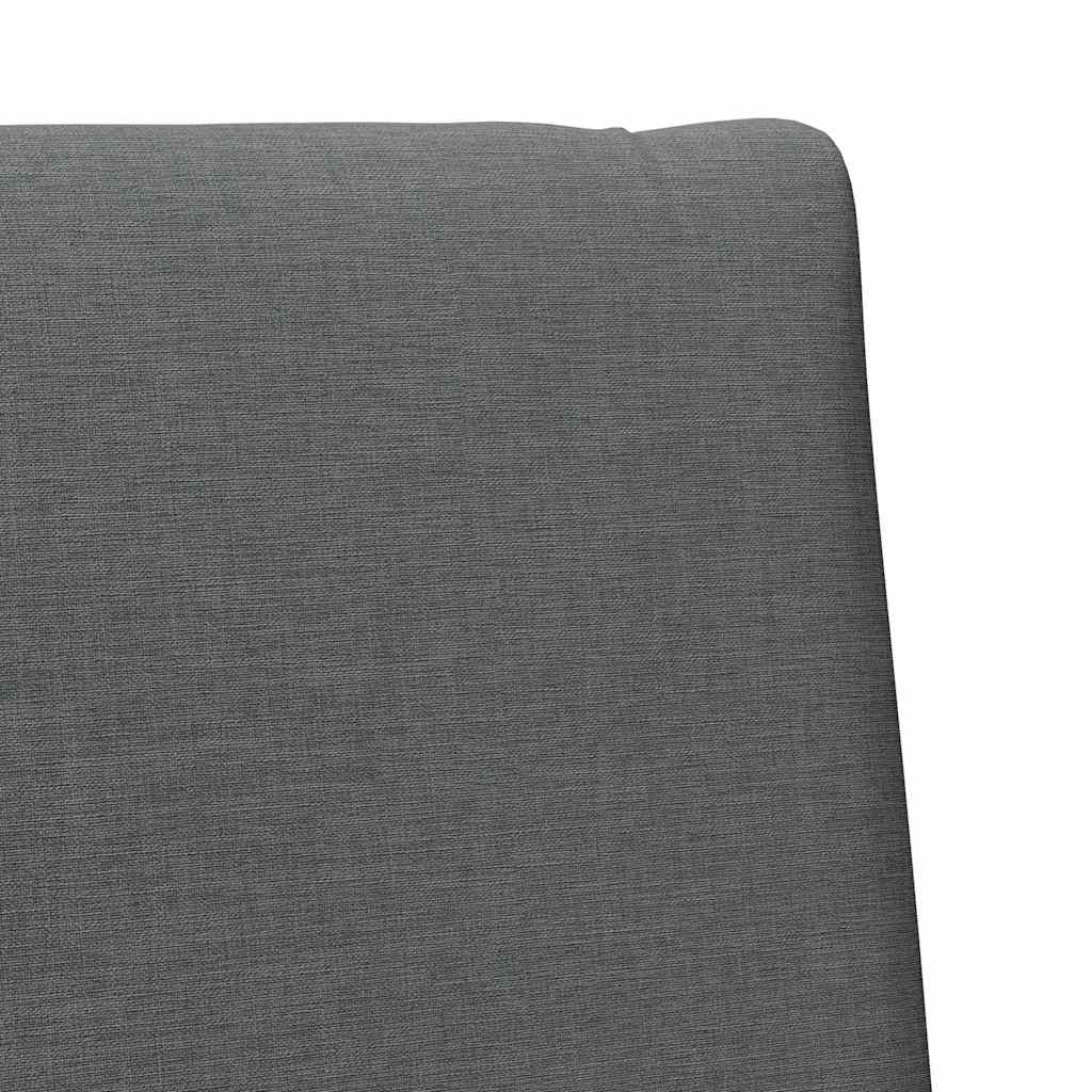 Tapecirani uzglavlje Tamno siva 90 cm Čvrsto borovo drvo