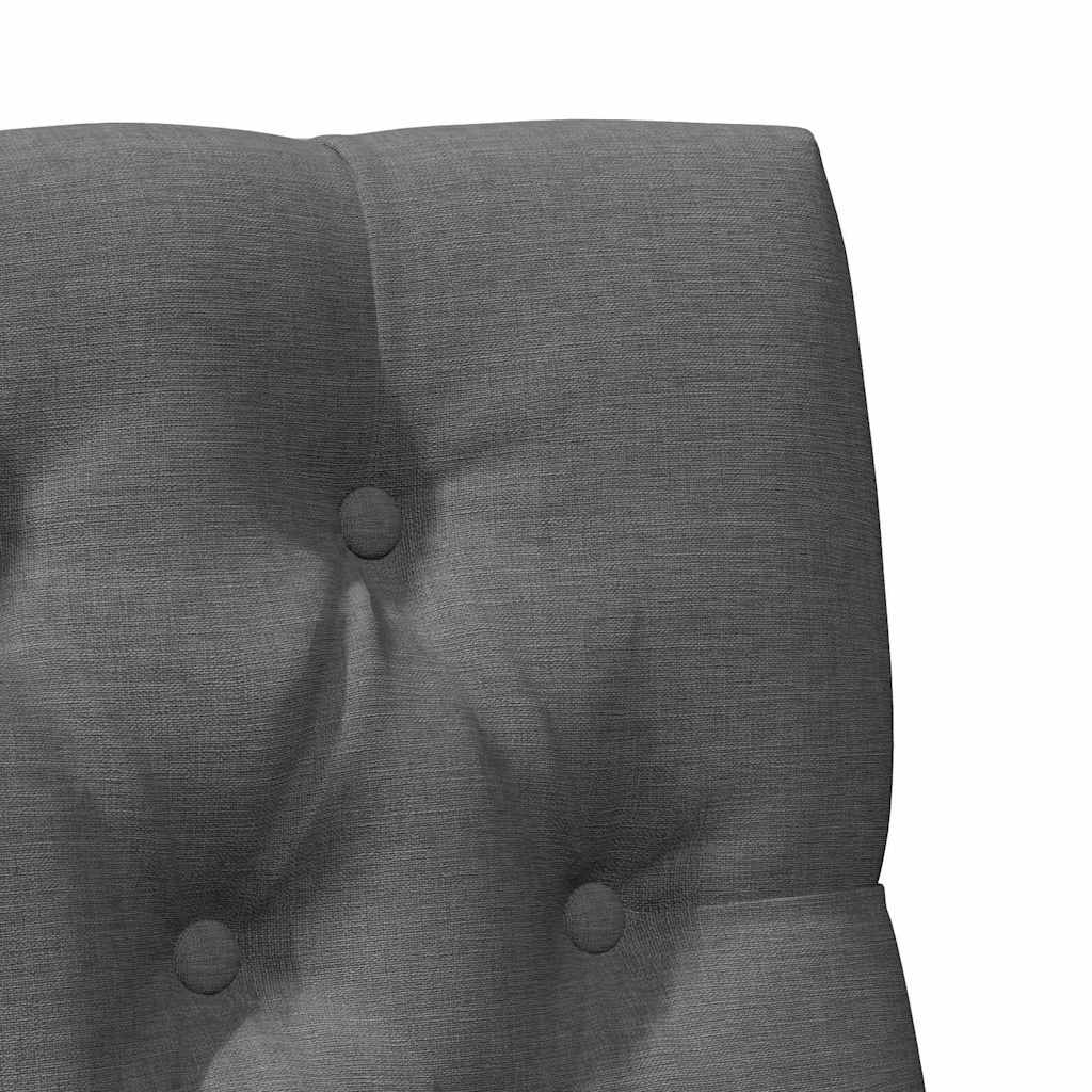 Tapecirani uzglavlje Tamno siva 75 cm Čvrsto borovo drvo
