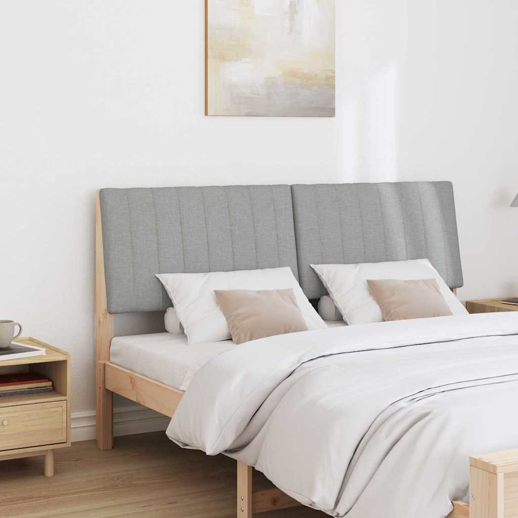 Tapecirani uzglavlje Svijetlo siva 150 cm Čvrsto borovo drvo