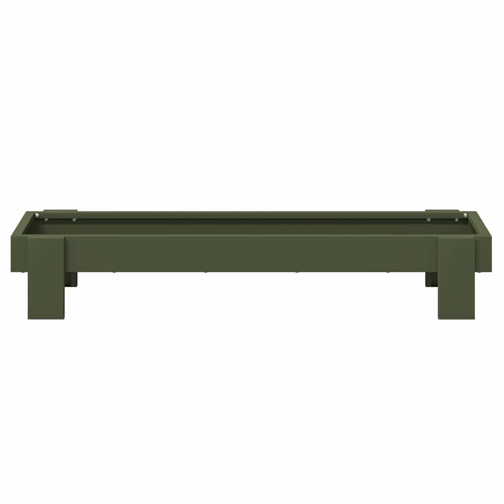 Hranilica za kokoške Maslinasto zelena 80 x 28 x 13.5 cm