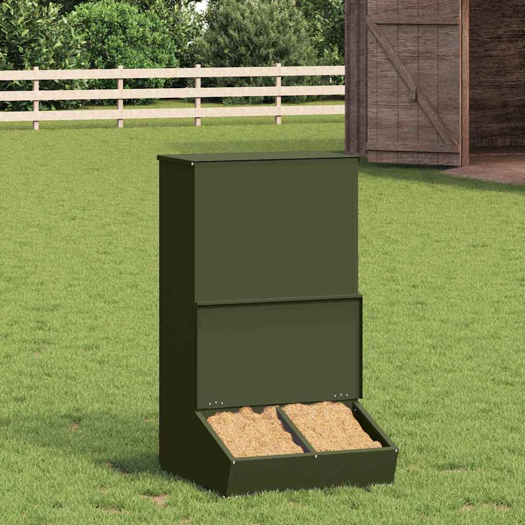 Hranilica za svinje Maslinasto zelena 55 x 51 x 91,5 cm