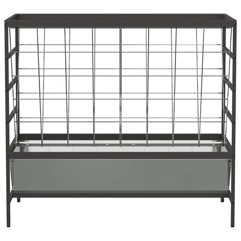 Hranilica za stoku Srebrno 100 x 60 x 90 cm Cinkani čelik