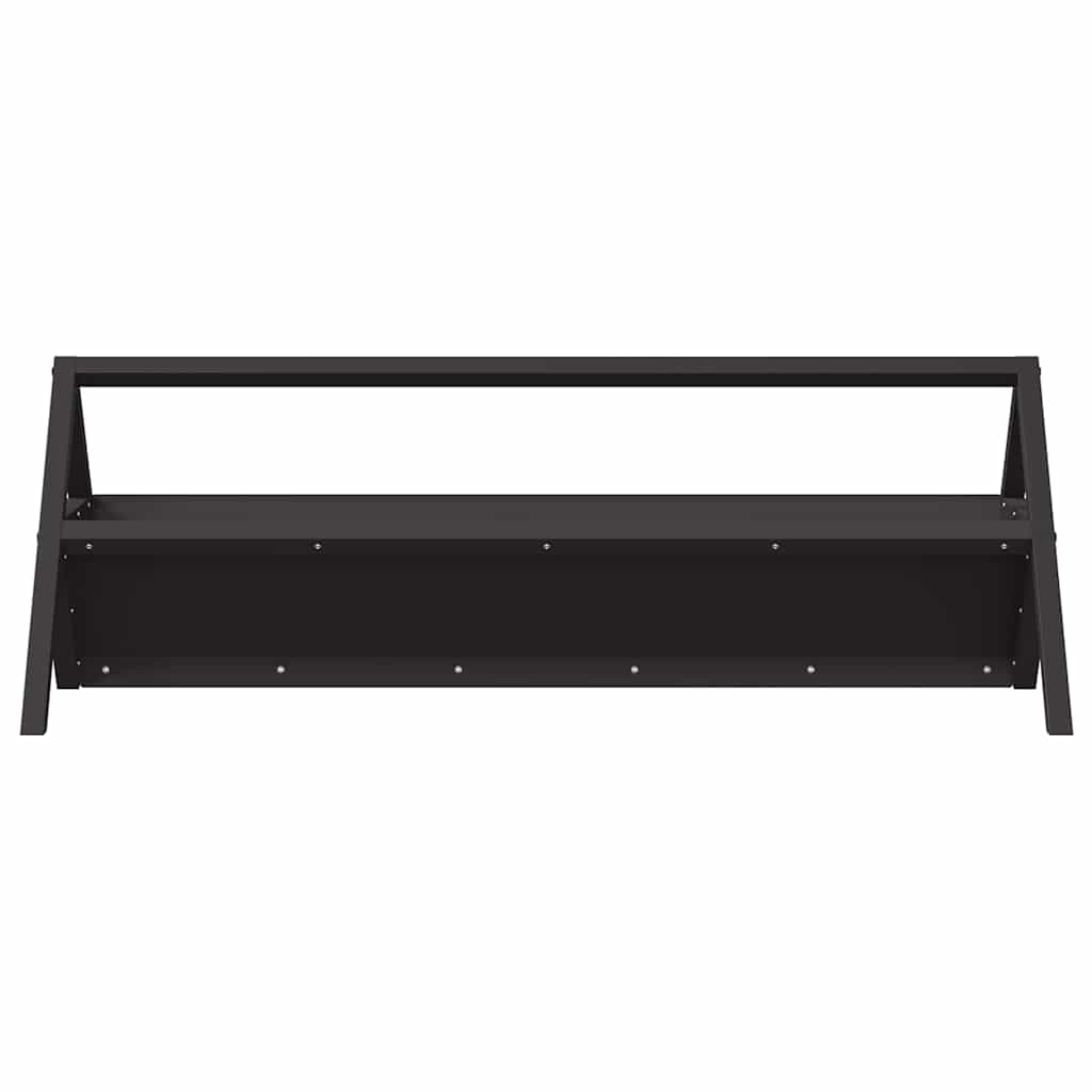 Hranilica za stoku Crna 111 x 76 x 38 cm Hladno valjani čelik