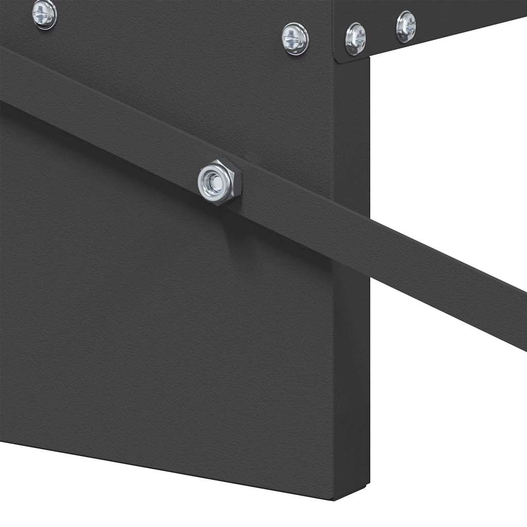 Feeder s nogom za piliće Crna 48,5 x 39,5 x 19 cm