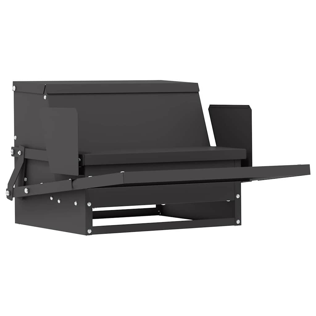 Feeder s nogom za piliće Crna 50 x 40 x 29 cm