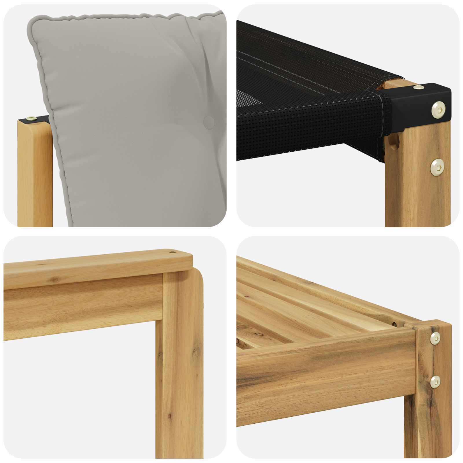 Set vanjskih sofa 7 pcs Bijela i svjetlosiva 79 x 79 x 37 cm