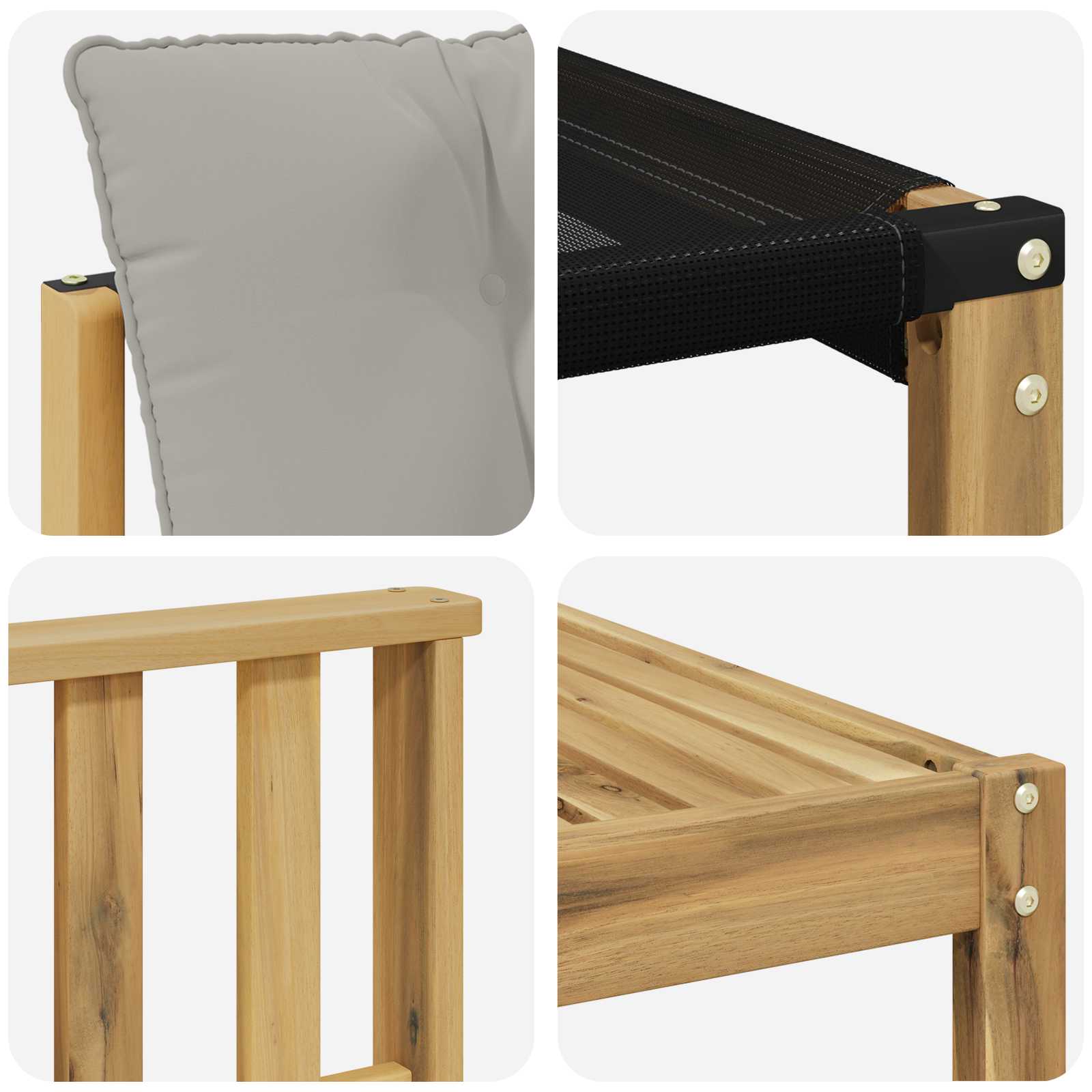 Set vanjskih sofa 7 pcs Bijela i svjetlosiva 79 x 79 x 37 cm