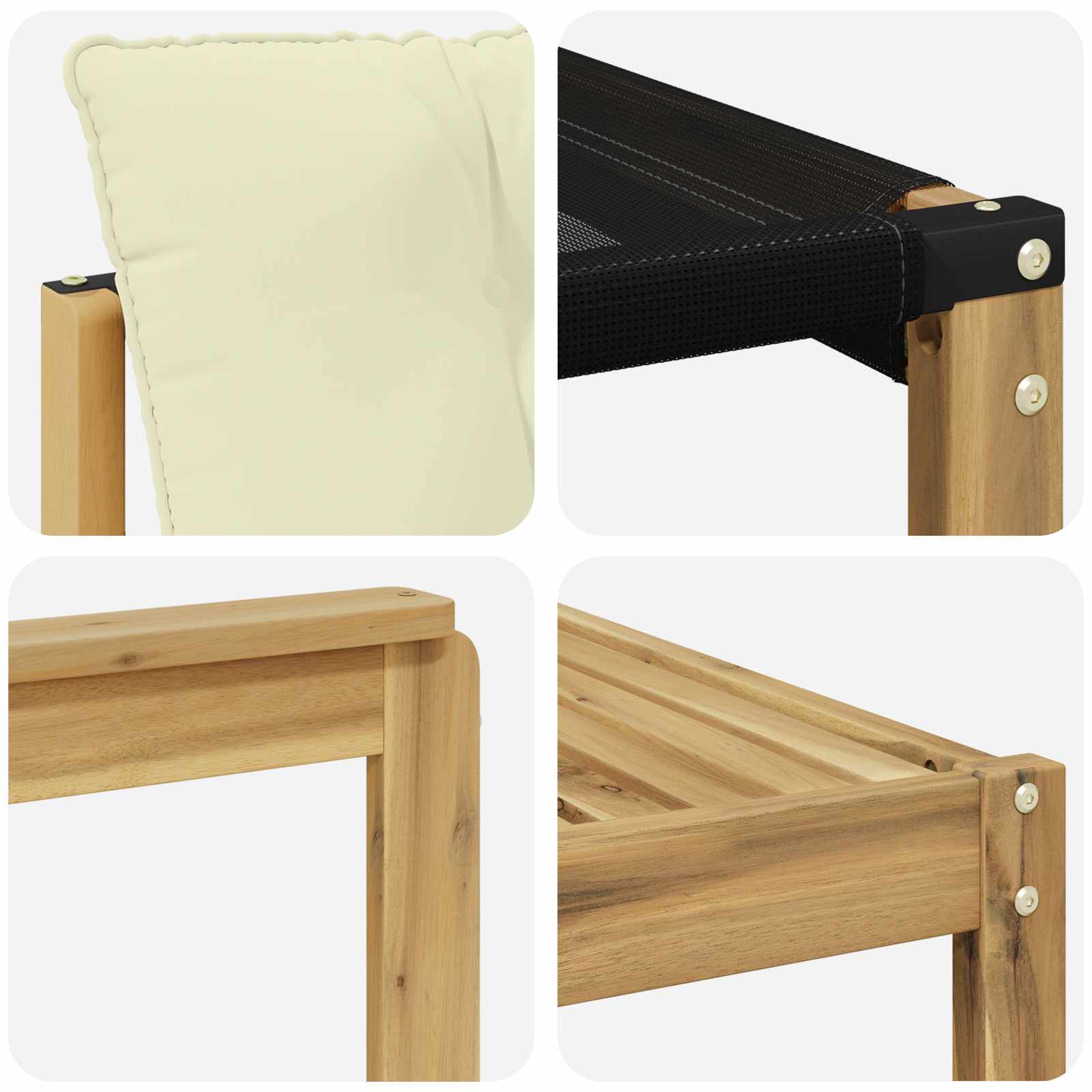 Set vanjskih sofa 8 pcs Bijela i krem 79 x 79 x 37 cm
