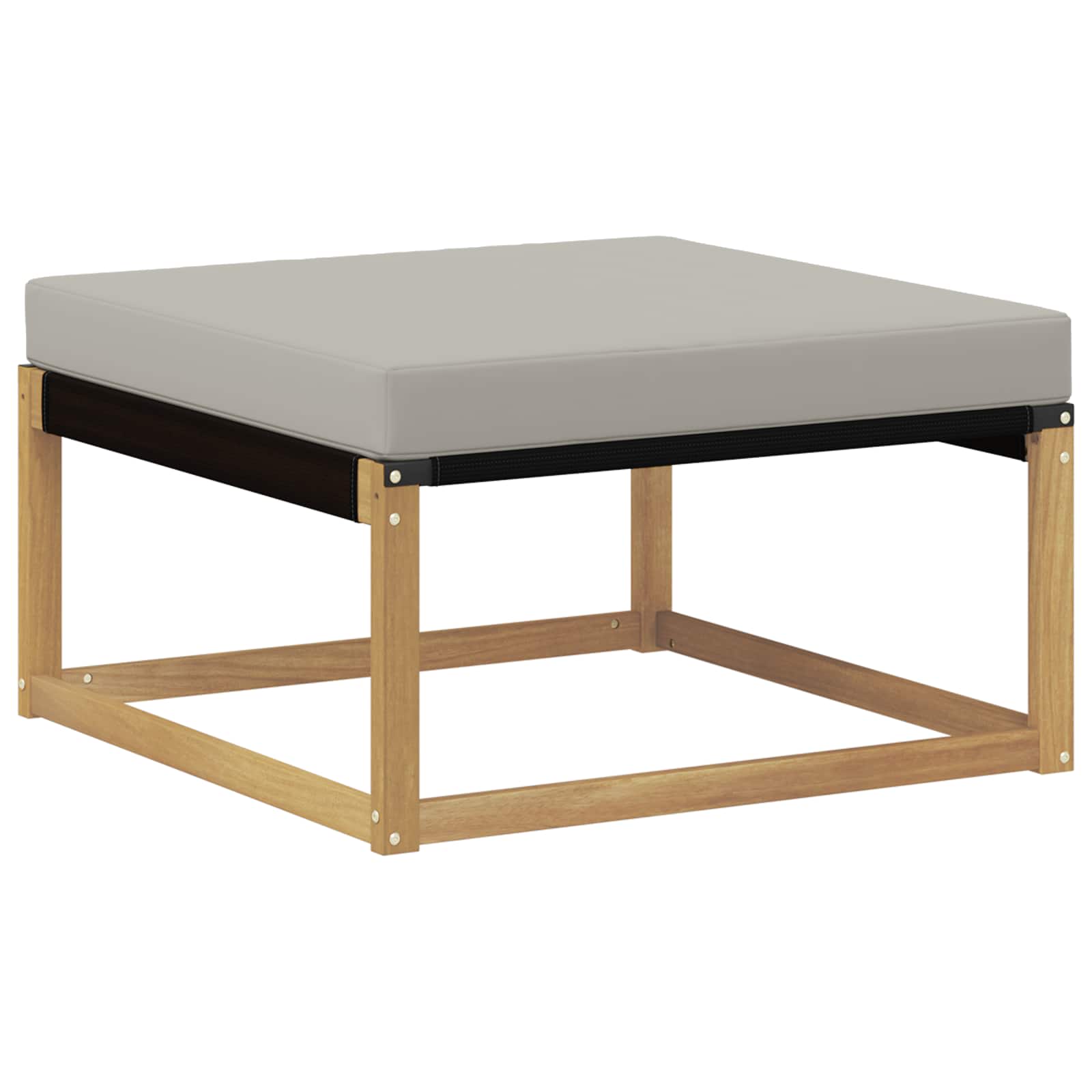 Set vanjskih sofa s jastukom 5 pcs Bijela i svjetlosiva