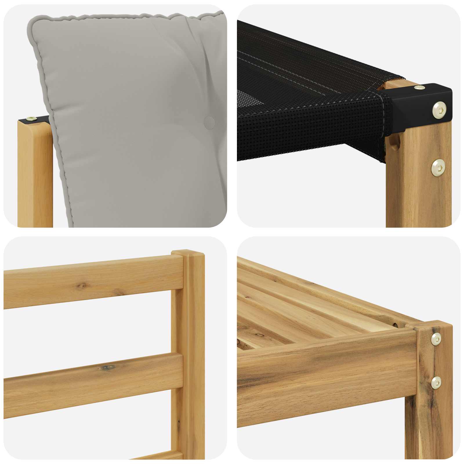 Set vanjskih sofa 5 pcs Bijela i svjetlosiva 79 x 79 x 37 cm