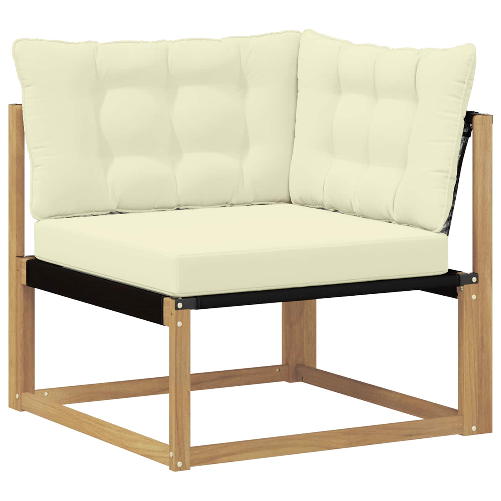 Set vanjskih sofa 5 pcs Bijela i krem 79 x 79 x 37 cm