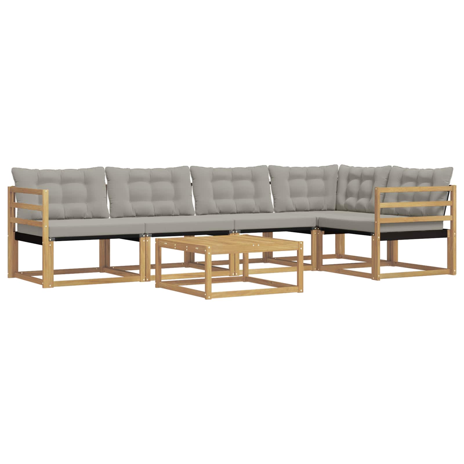 Set vanjskih sofa 6 pcs Bijela i svjetlosiva 79 x 79 x 37 cm