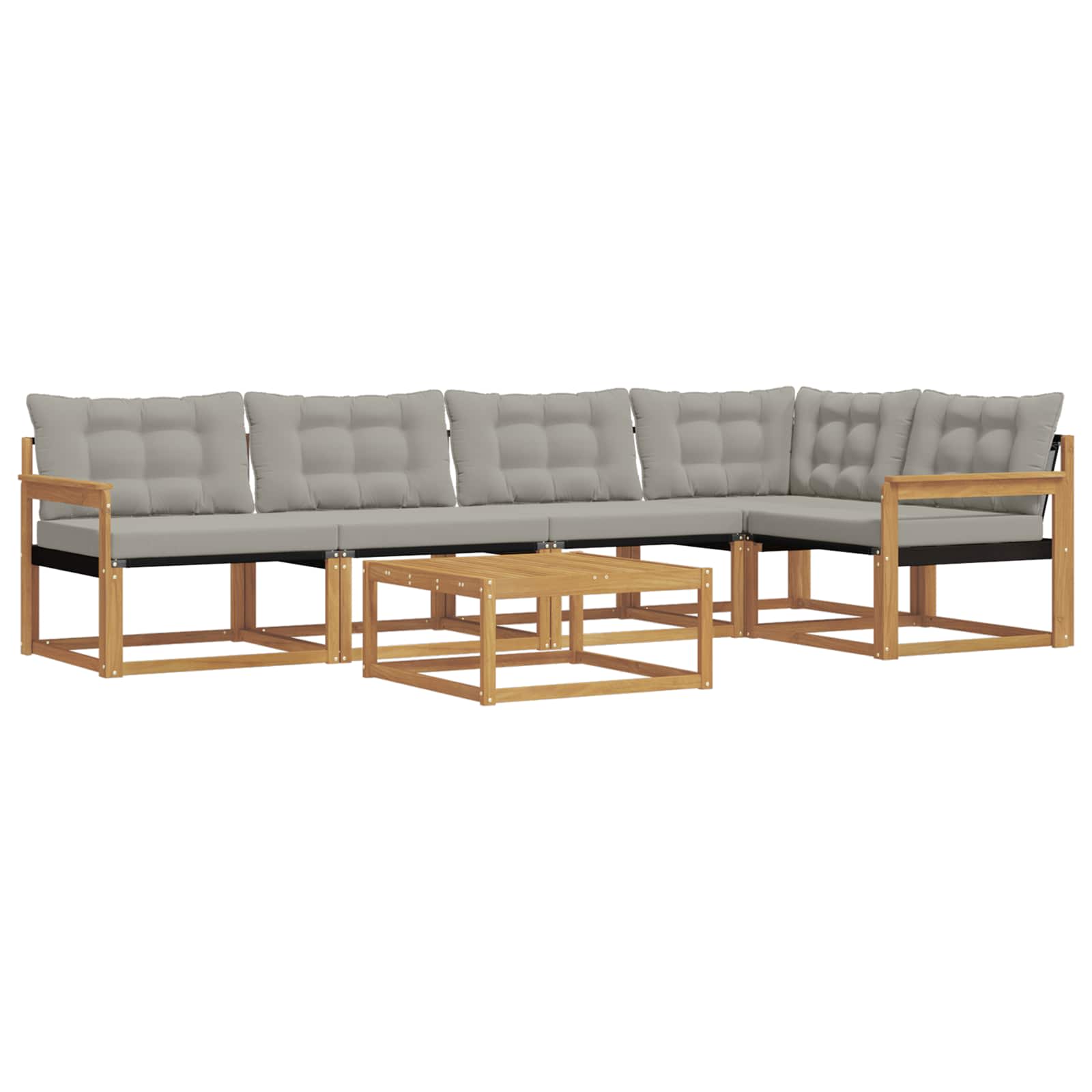 Set vanjskih sofa 6 pcs Bijela i svjetlosiva 79 x 79 x 37 cm