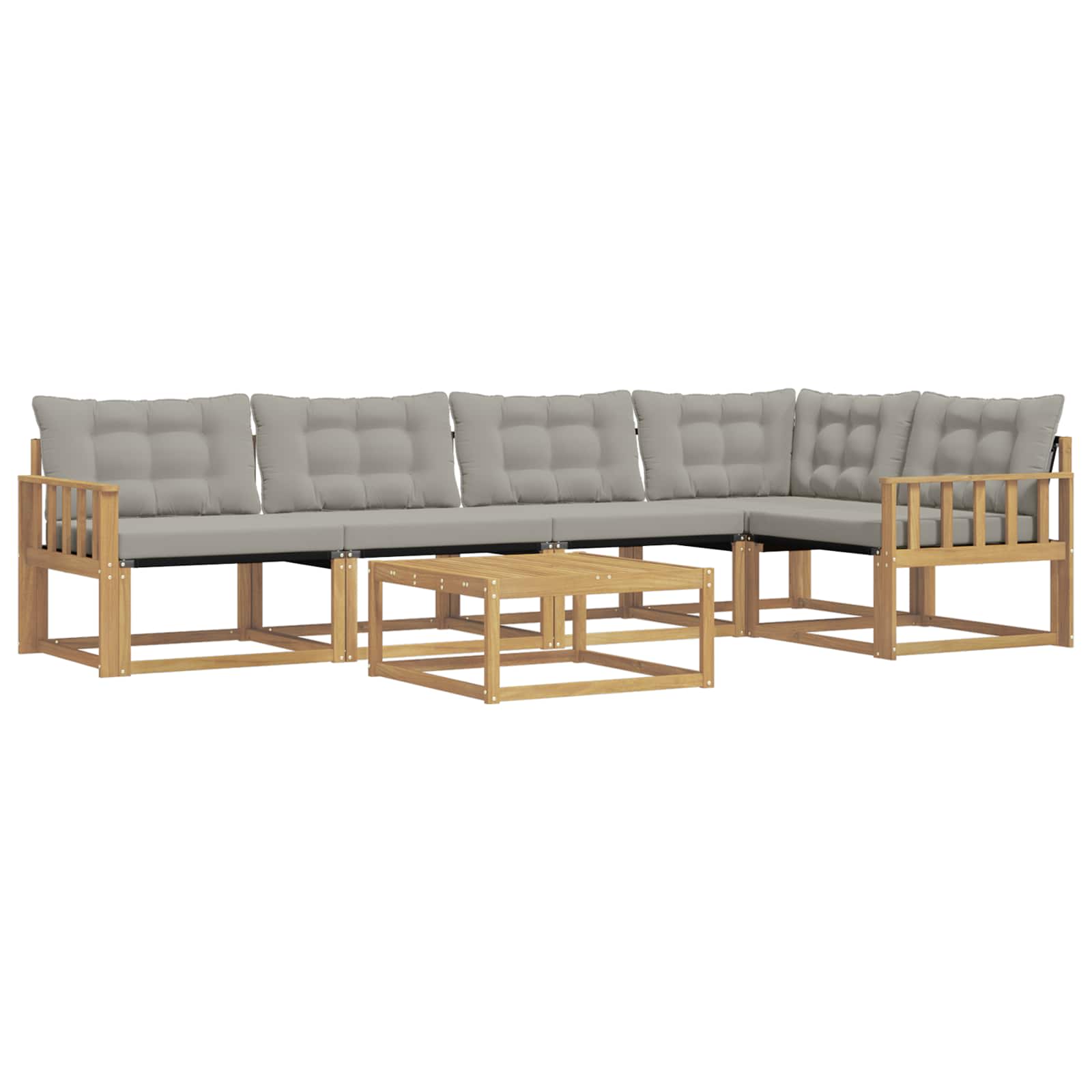 Set vanjskih sofa 6 pcs Bijela i svjetlosiva 79 x 79 x 37 cm