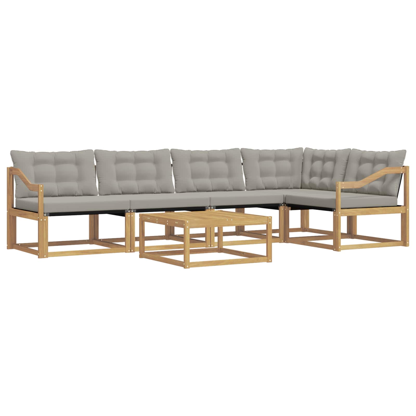 Set vanjskih sofa 6 pcs Bijela i svjetlosiva 79 x 79 x 37 cm