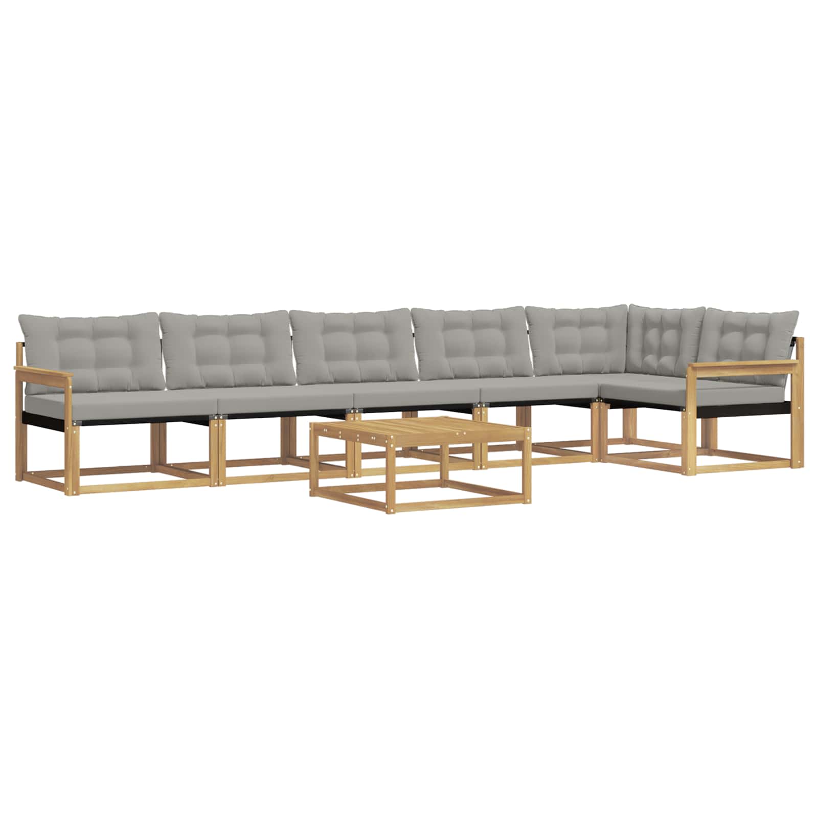 Set vanjskih sofa 7 pcs Bijela i svjetlosiva 79 x 79 x 37 cm