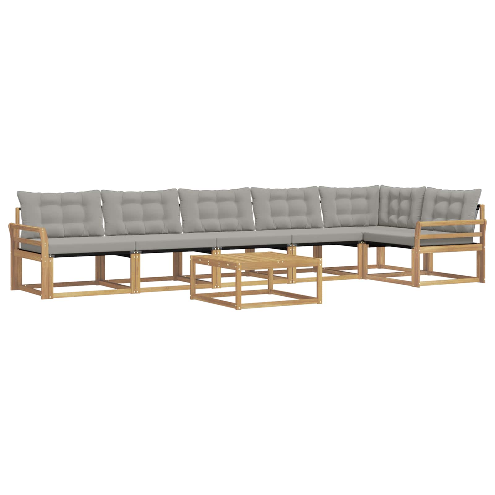 Set vanjskih sofa 7 pcs Bijela i svjetlosiva 79 x 79 x 37 cm