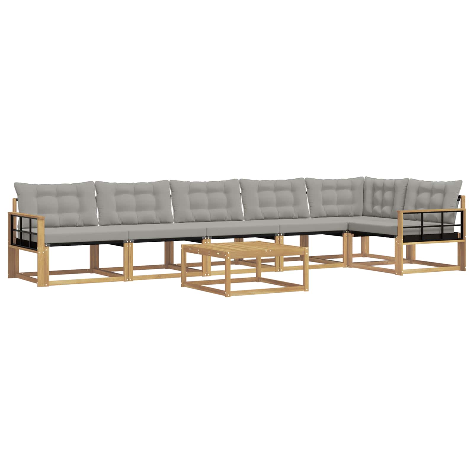 Set vanjskih sofa 7 pcs Bijela i svjetlosiva 79 x 79 x 37 cm