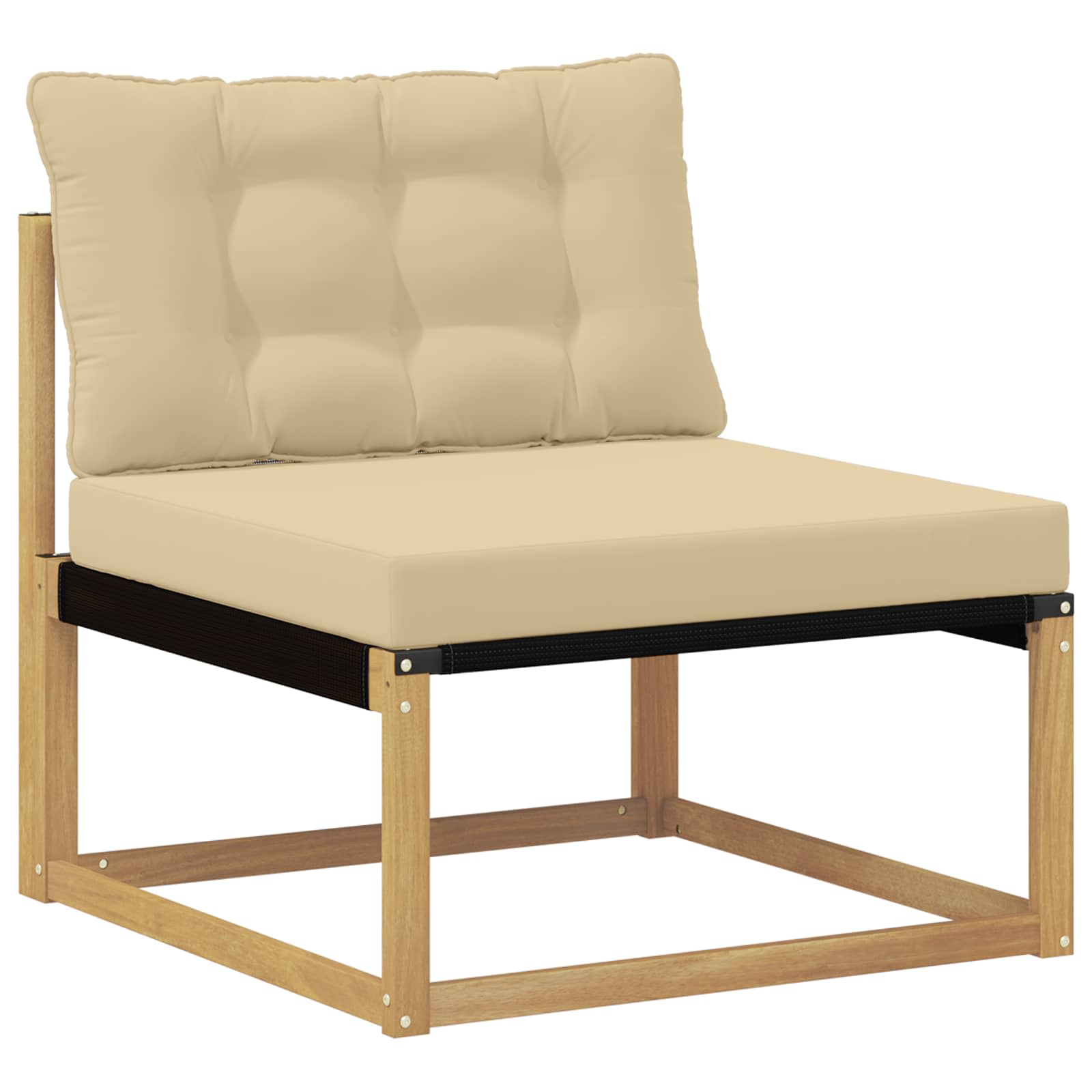 Set vanjskih sofa 9 pcs Bijela i bež 79 x 79 x 37 cm