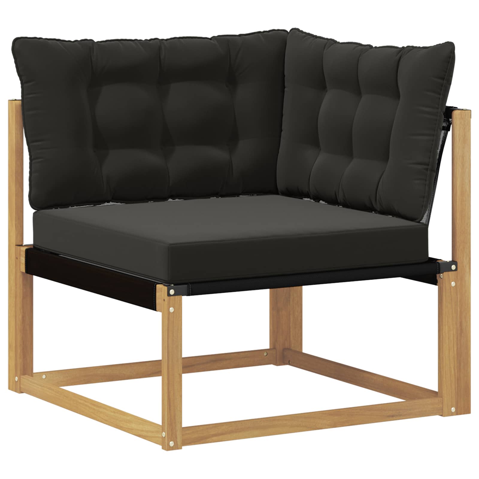 Set vanjskih sofa 7 pcs Bijela i crna 79 x 79 x 37 cm
