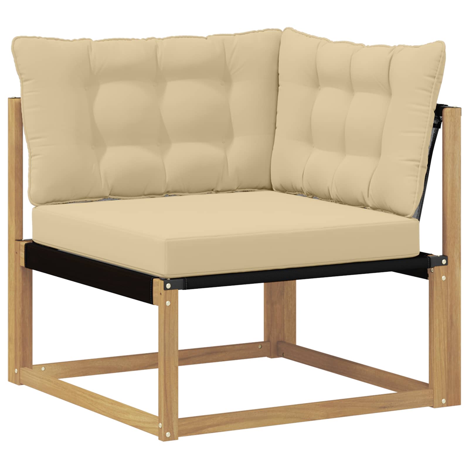 Set vanjskih sofa 7 pcs Bijela i bež 79 x 79 x 37 cm
