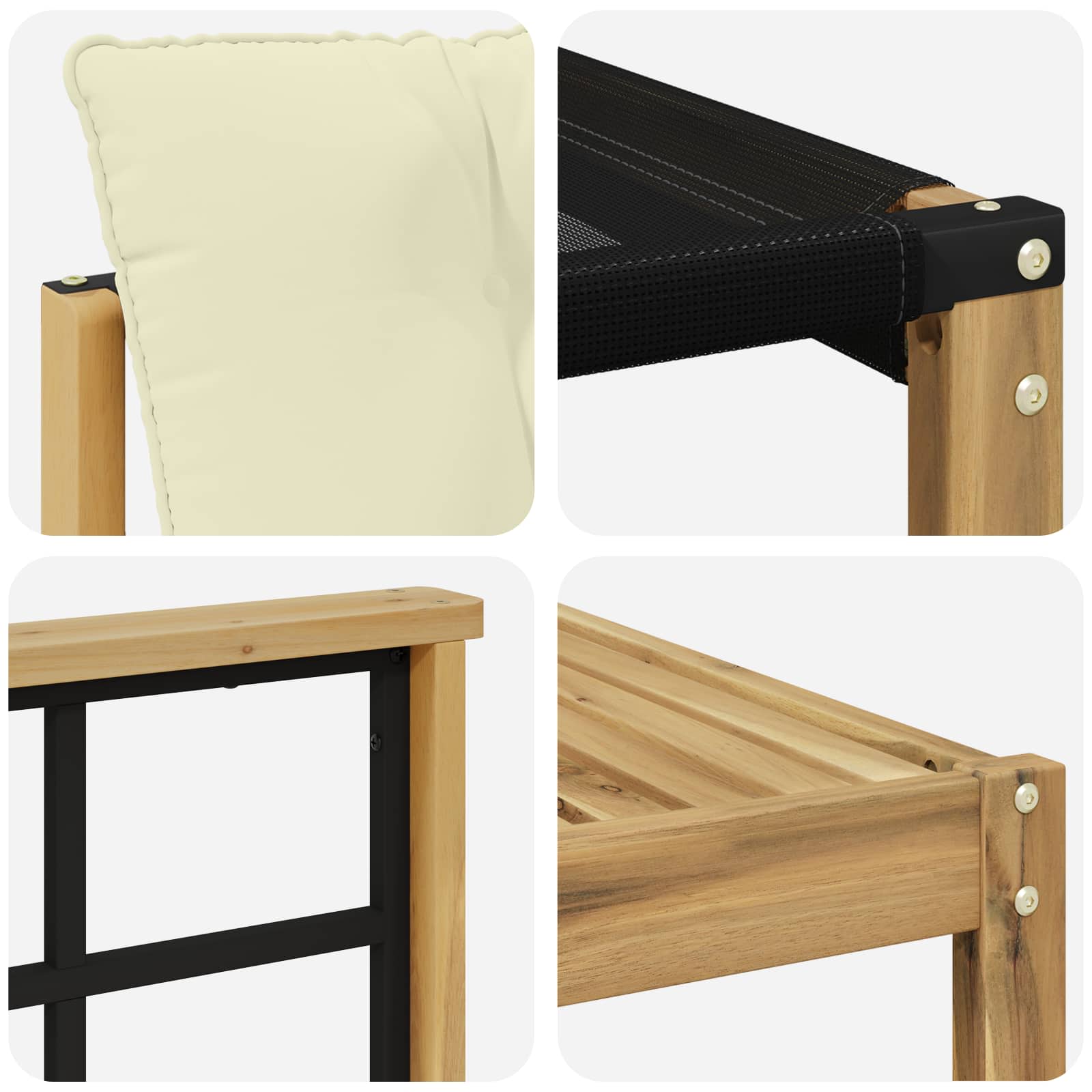 Set vanjskih sofa 8 pcs Bijela i krem 79 x 79 x 37 cm