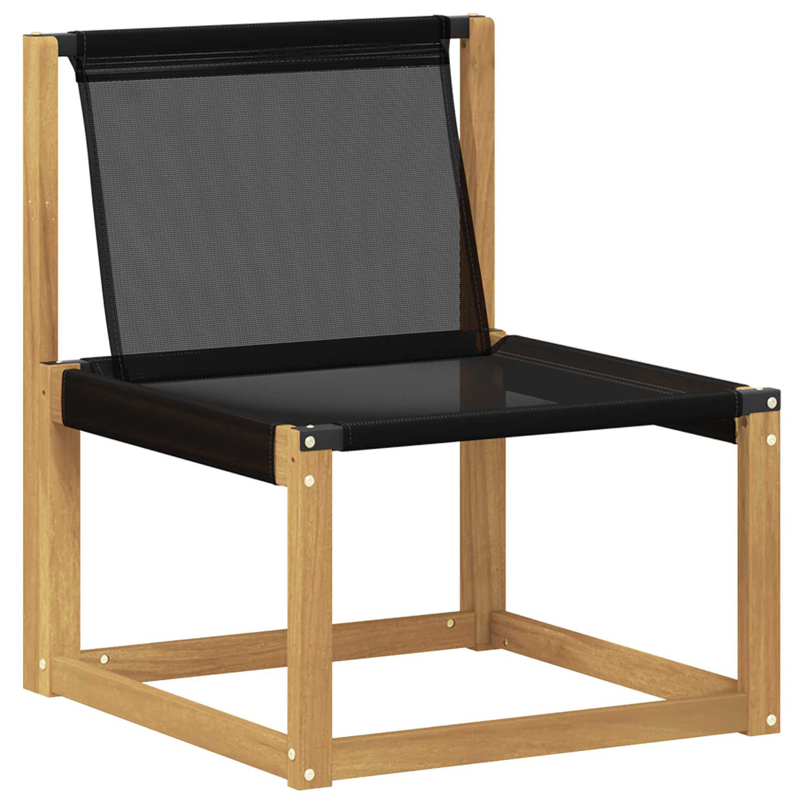 Set vanjskih sofa s jastukom 4 pcs Bijela i crna