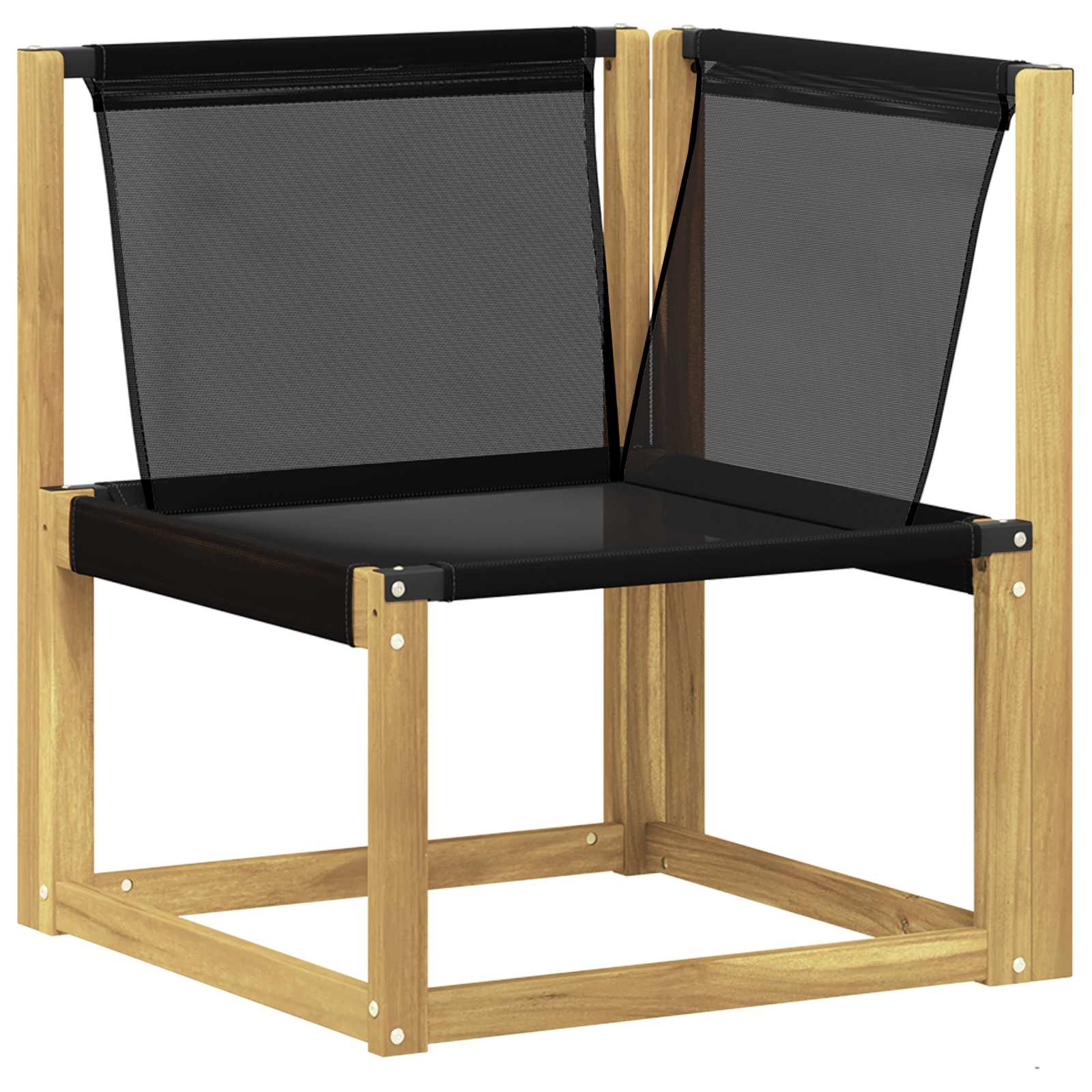 Set vanjskih sofa 5 pcs Čvrsto drvo akacije i Textilene