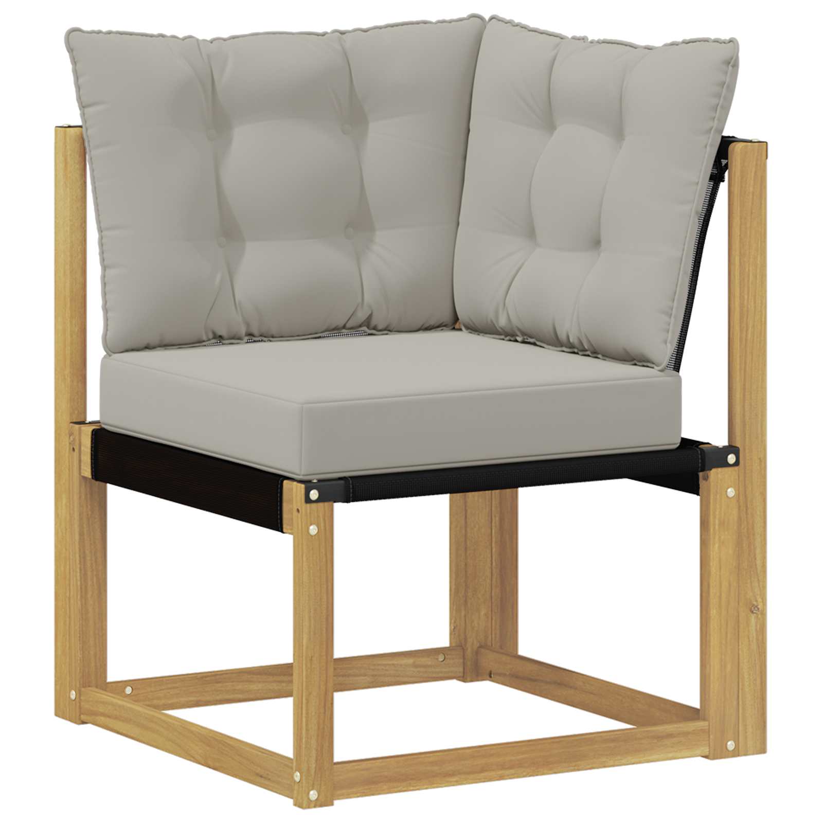 Set vanjskih sofa s jastukom 11 pcs Bijela i svjetlosiva