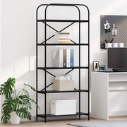 Polica Crni hrast 80 x 30 x 183 cm Konstruirano drvo