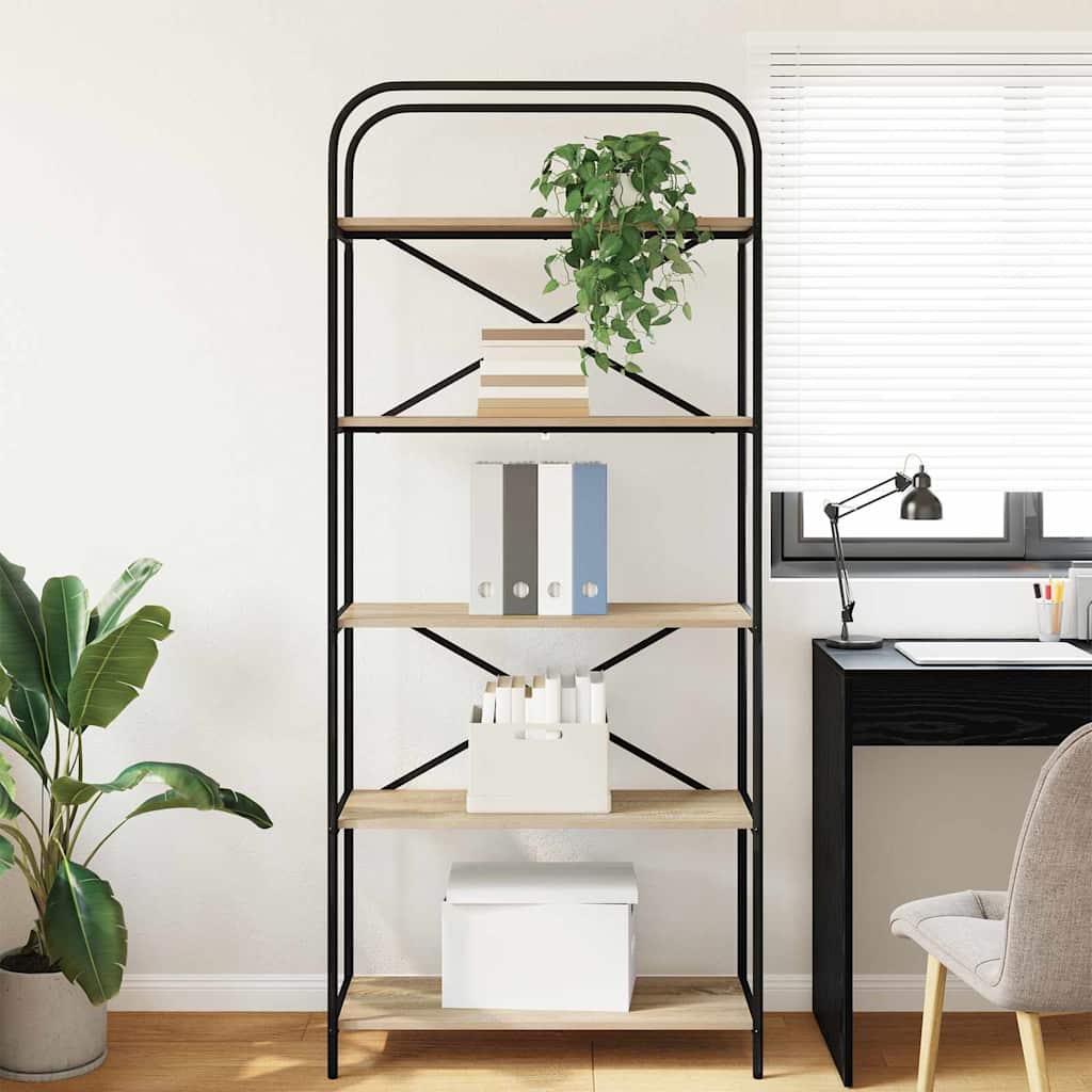 Polica Sonoma hrast 80 x 30 x 183 cm Konstruirano drvo