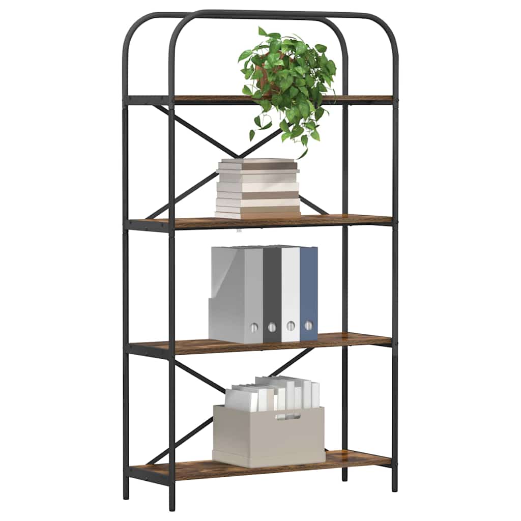 Polica Dimljeni hrast 80 x 30 x 146 cm Konstruirano drvo
