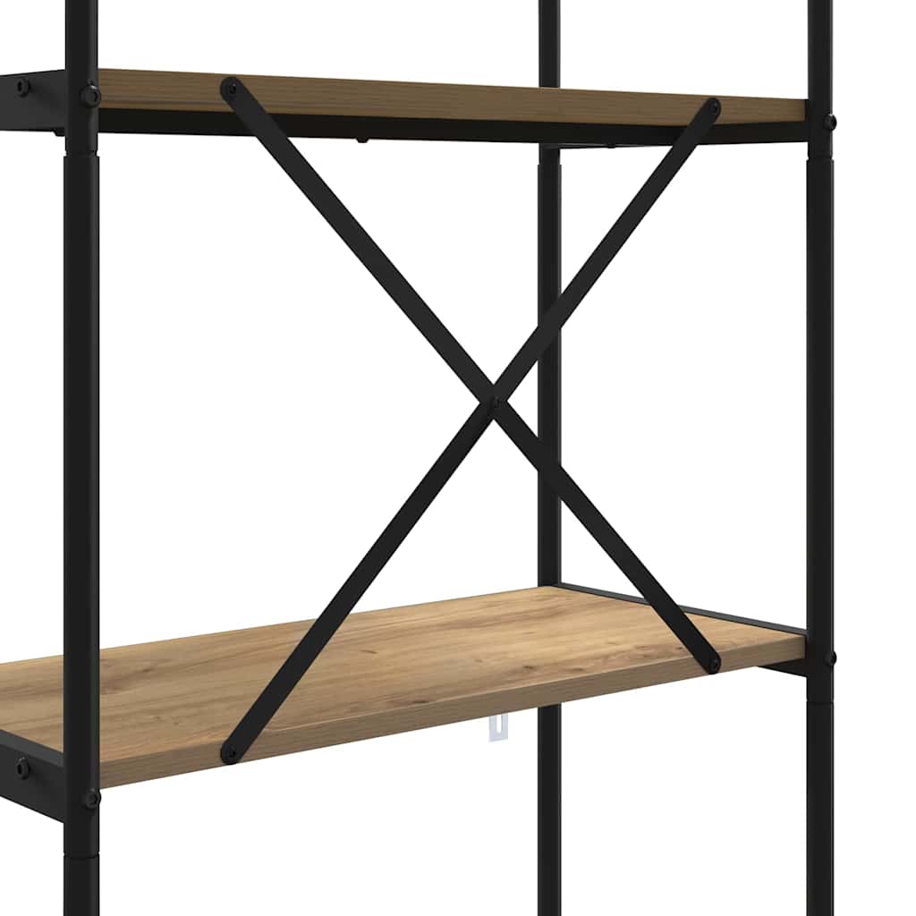 Polica Umjetnički hrast 80 x 30 x 146 cm Konstruirano drvo