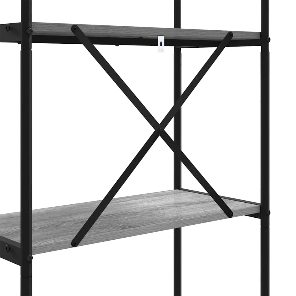 Polica Siva Sonoma 60 x 30 x 183 cm Konstruirano drvo