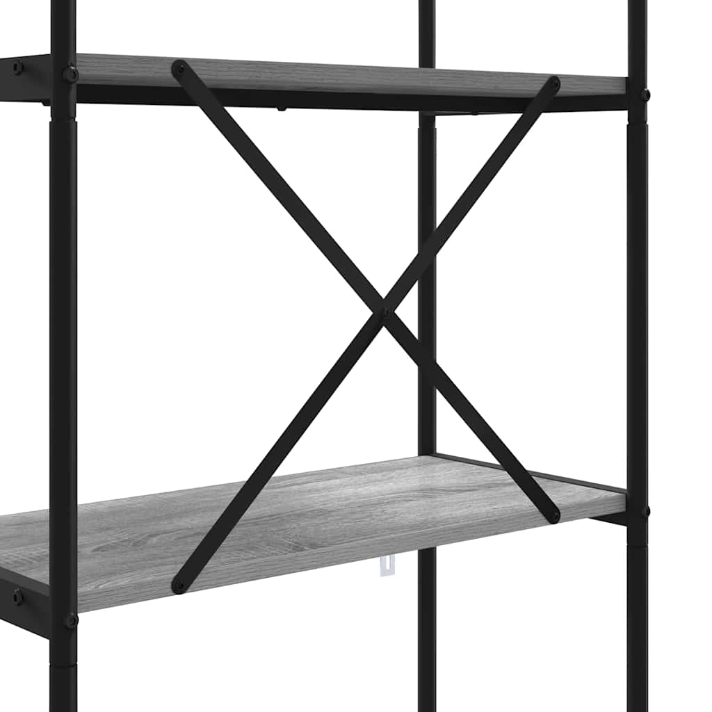 Polica Siva Sonoma 60 x 30 x 146 cm Konstruirano drvo