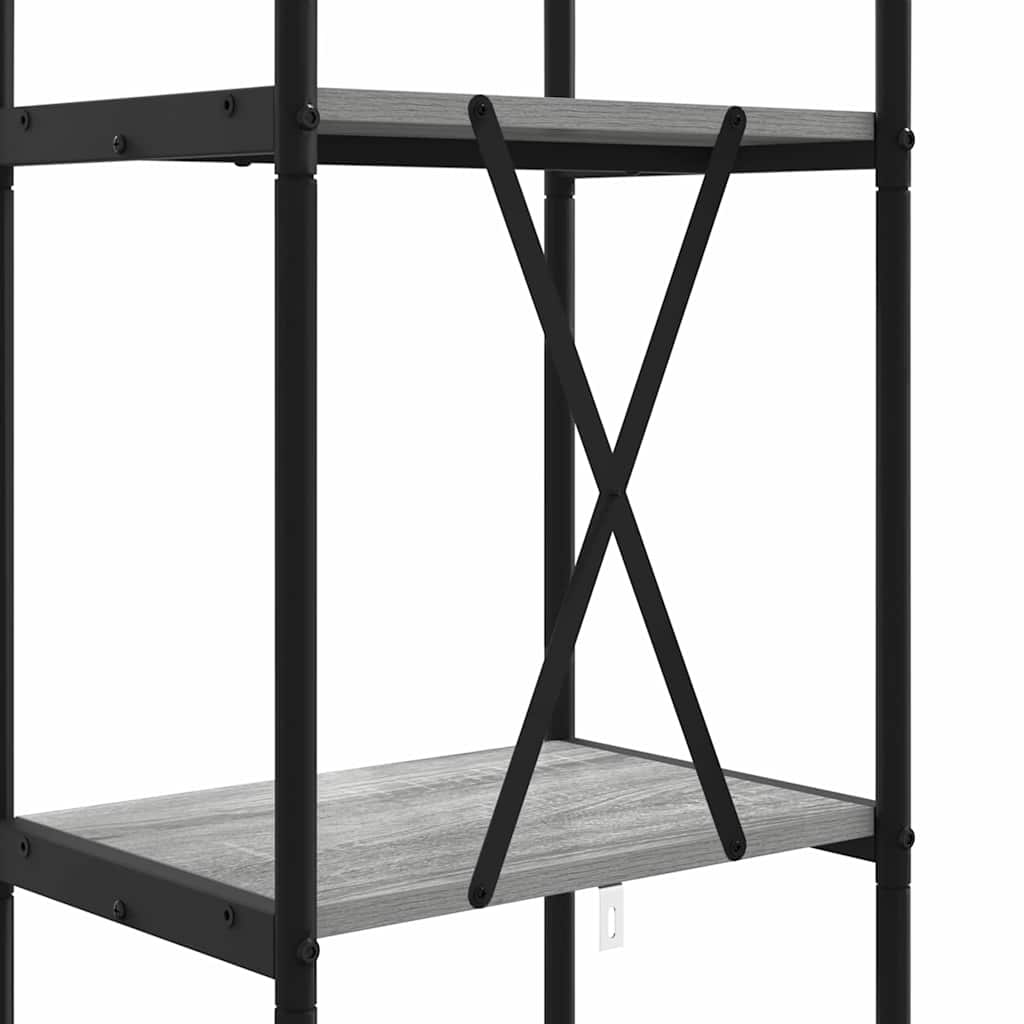 Polica Siva Sonoma 40 x 30 x 183 cm Konstruirano drvo