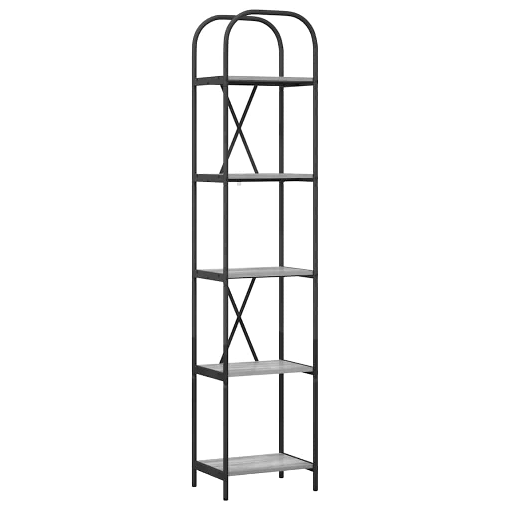 Polica Siva Sonoma 40 x 30 x 183 cm Konstruirano drvo