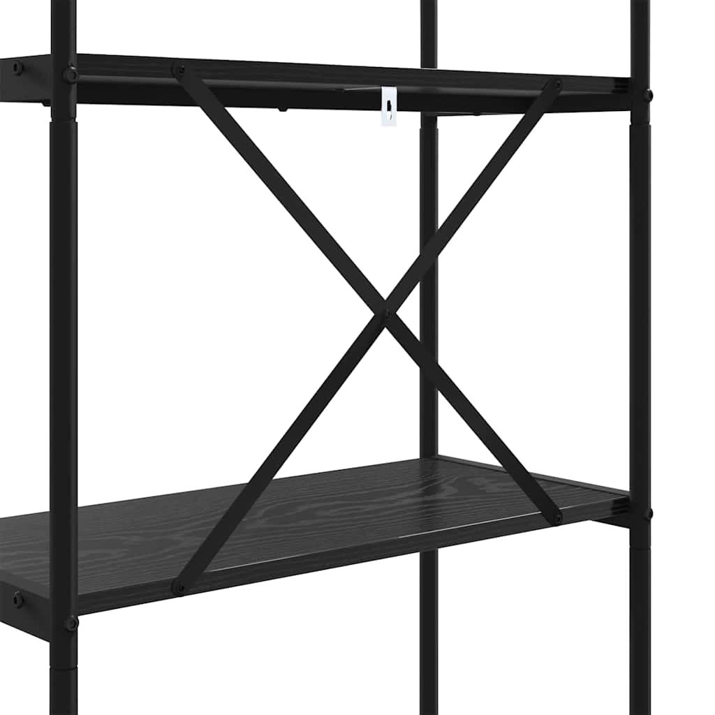 Polica Crni hrast 80 x 30 x 183 cm Konstruirano drvo