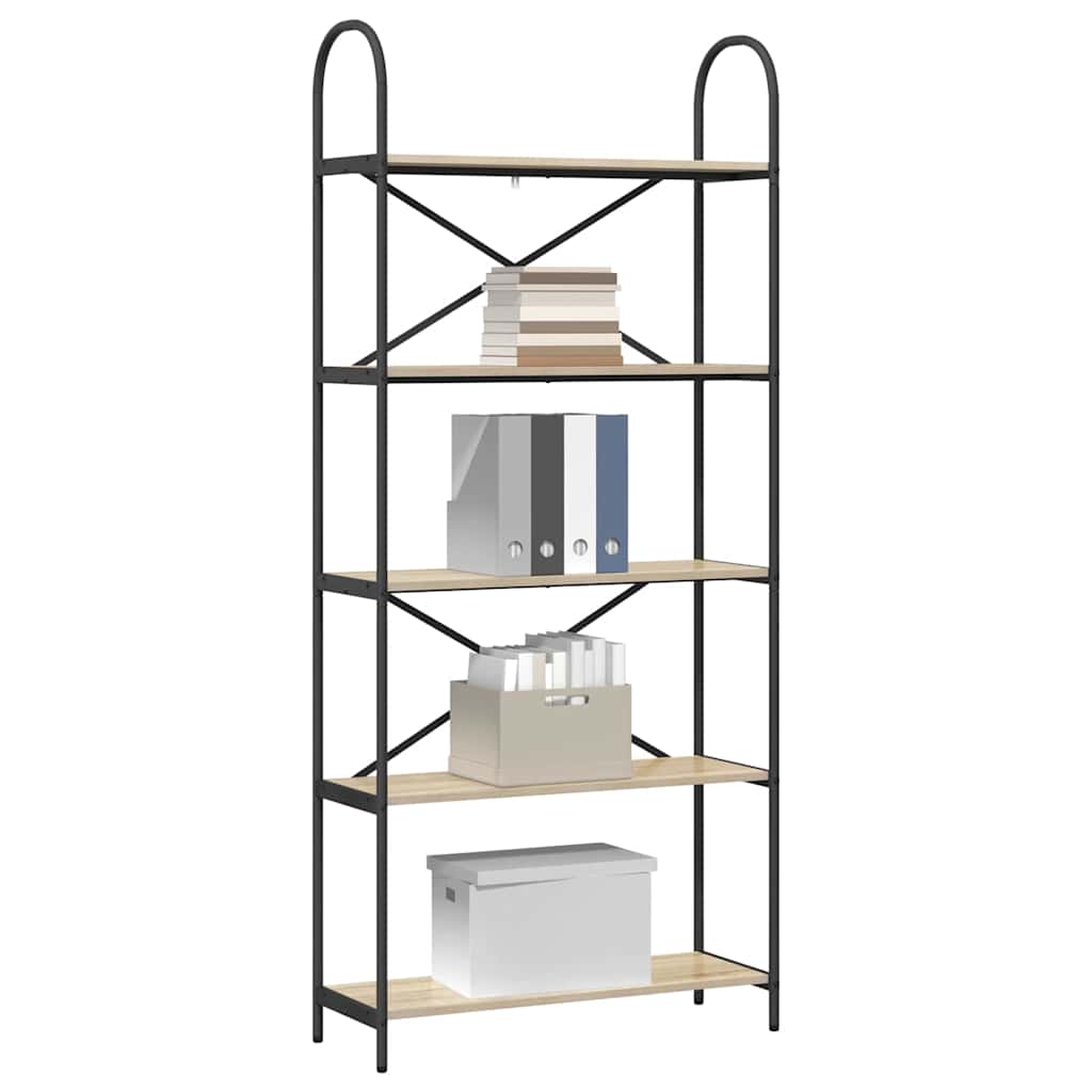 Polica Sonoma hrast 80 x 30 x 183 cm Konstruirano drvo