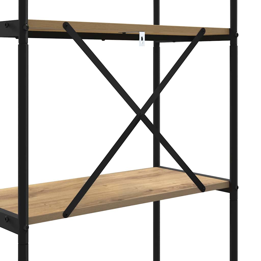 Polica Umjetnički hrast 80 x 30 x 183 cm Konstruirano drvo
