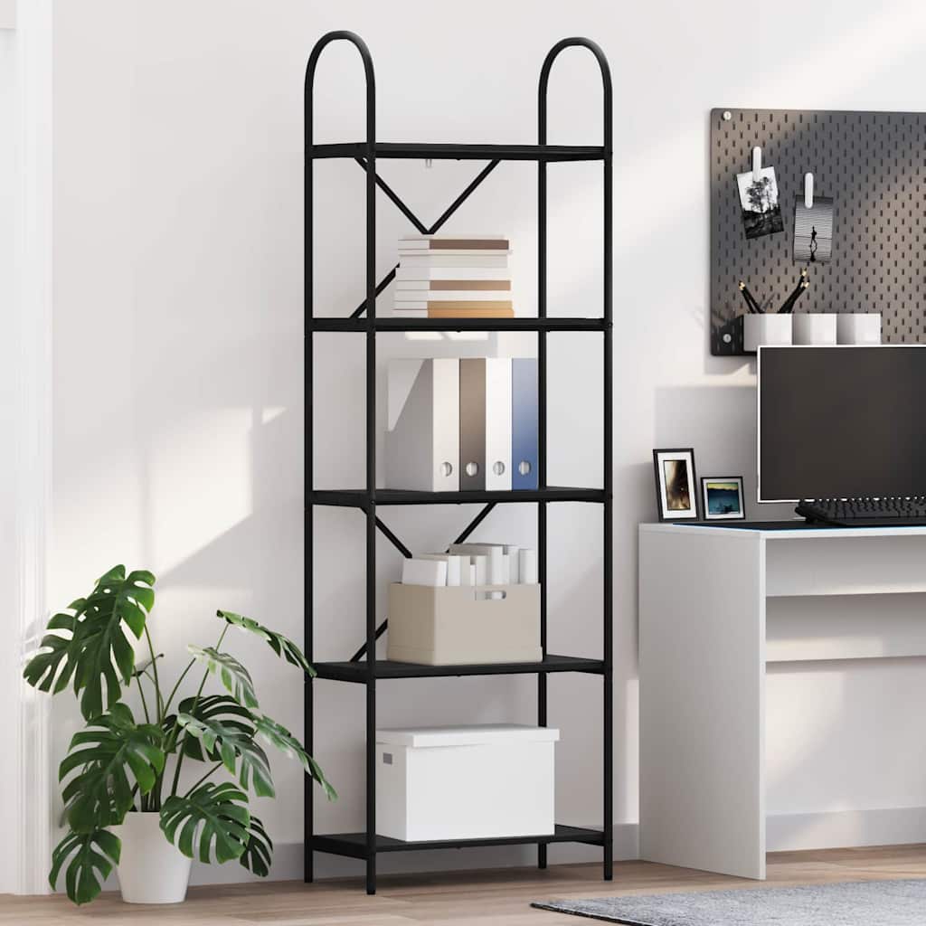 Polica Crni hrast 60 x 30 x 183 cm Konstruirano drvo