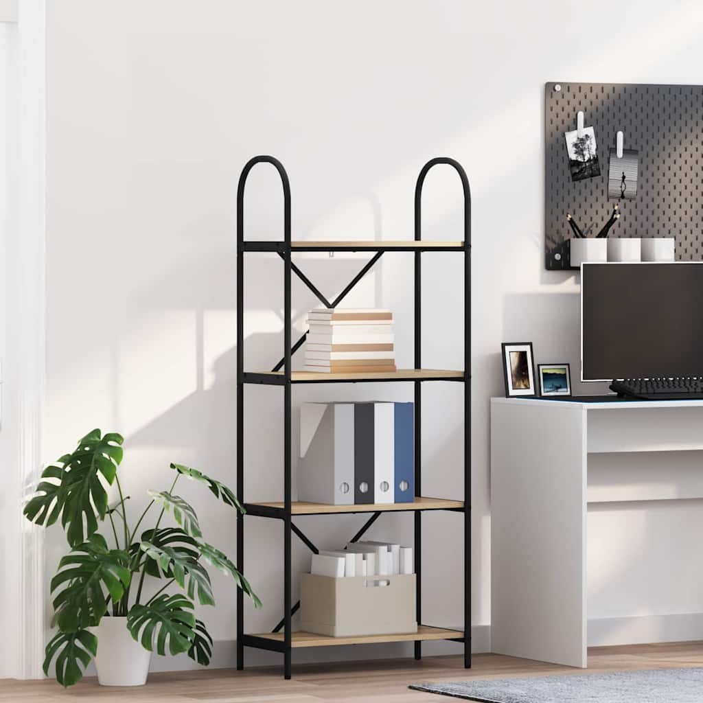 Polica Sonoma hrast 60 x 30 x 146 cm Konstruirano drvo
