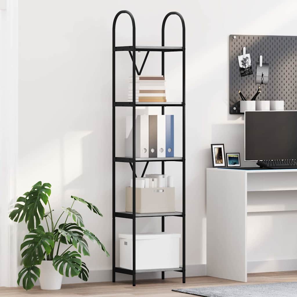 Polica Siva Sonoma 40 x 30 x 183 cm Konstruirano drvo