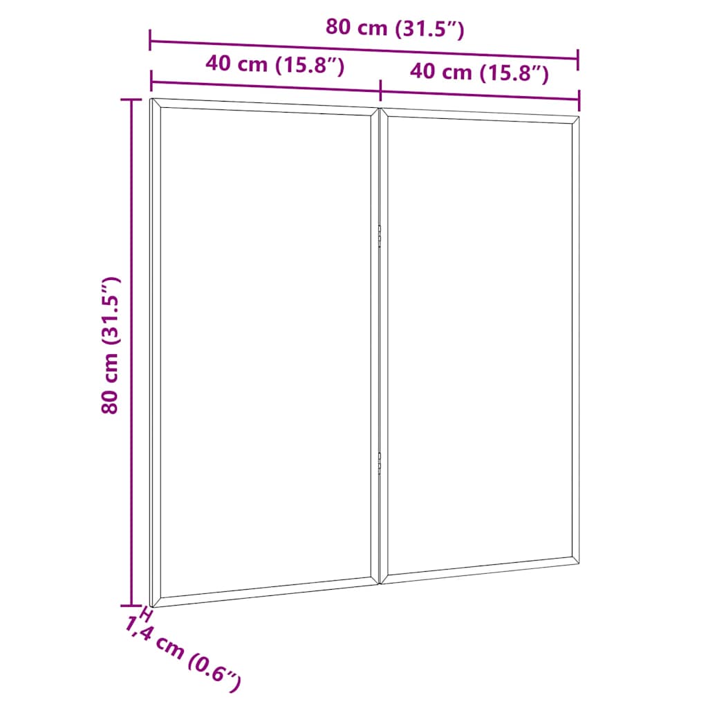 Bilten ploča Crna 80 x 80 x 1.4 cm Masivna borovina