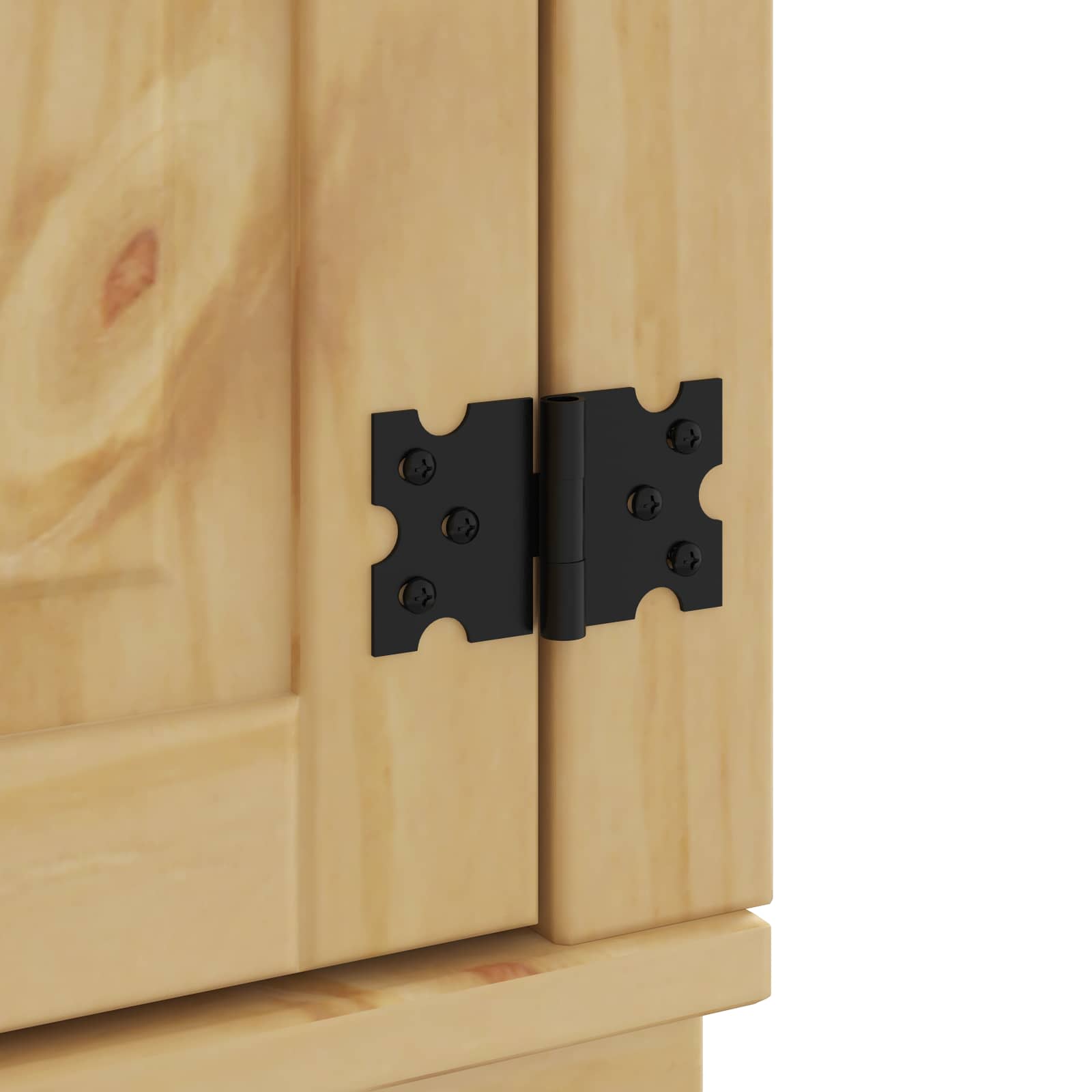 Cabinet s policom SKI 8 pcs Medeno Smeđa Čvrsto borovo drvo