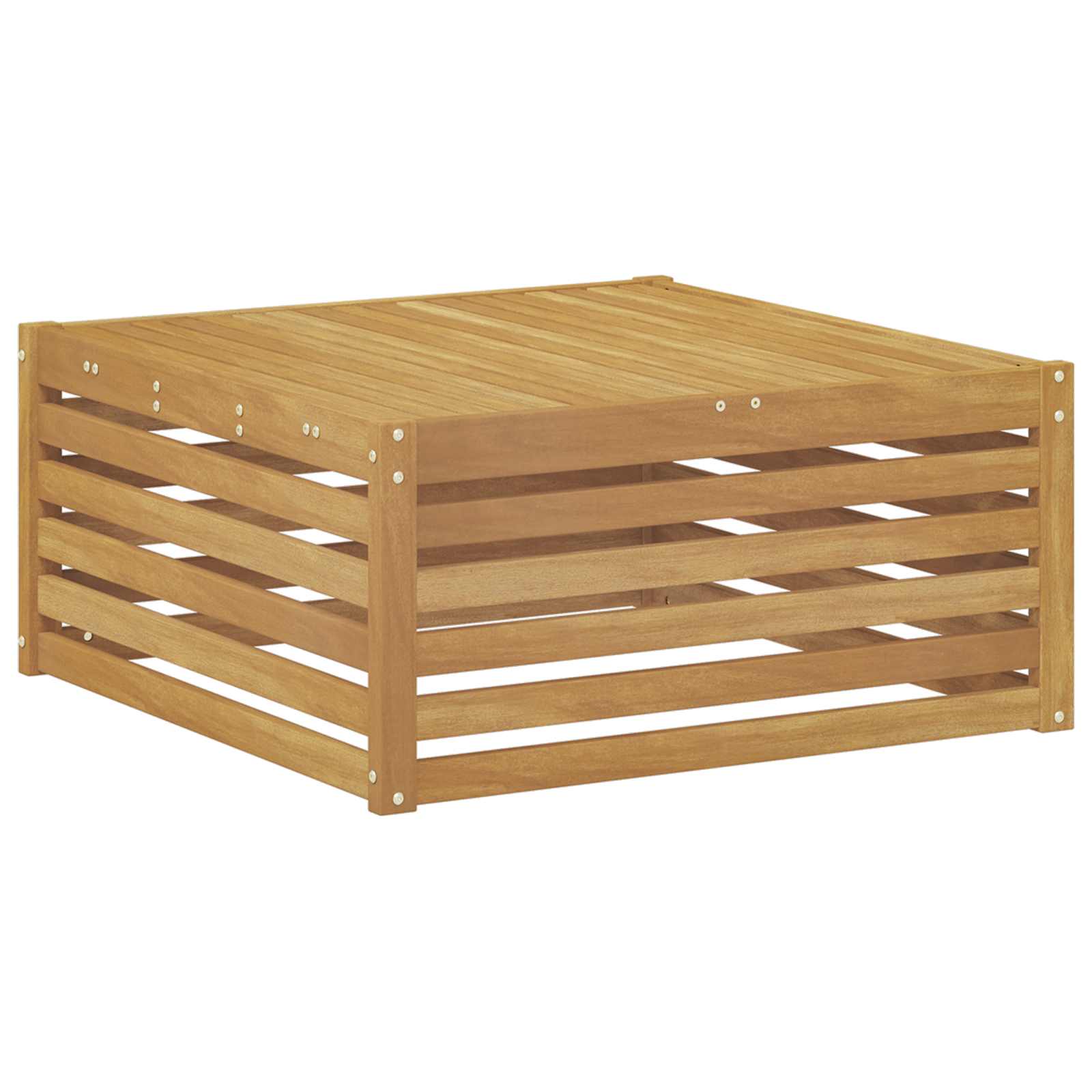 Set vanjskih sofa 5 pcs Bijela Čvrsto drvo akacije