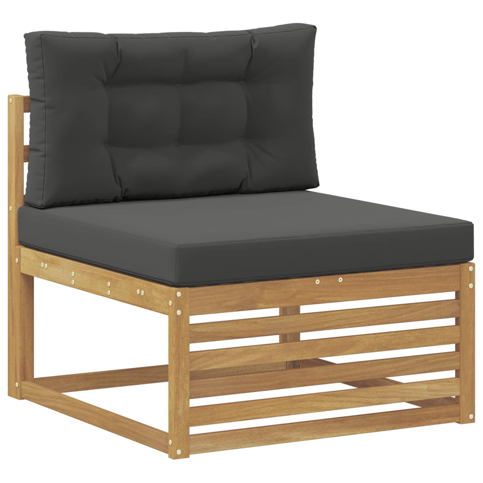 Set vanjskih sofa s jastukom 5 pcs Bijela i antracit Poliester