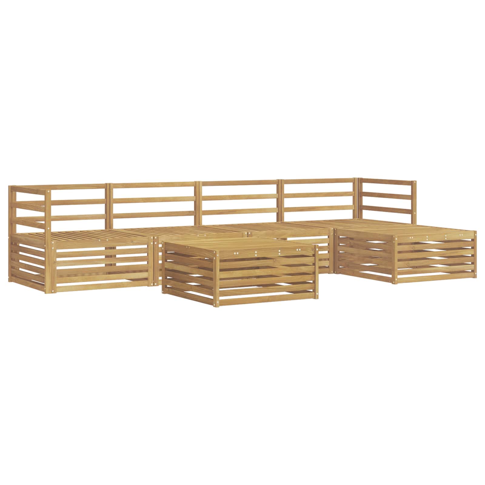 Set vanjskih sofa 6 pcs Bijela 79 x 79 x 37 cm