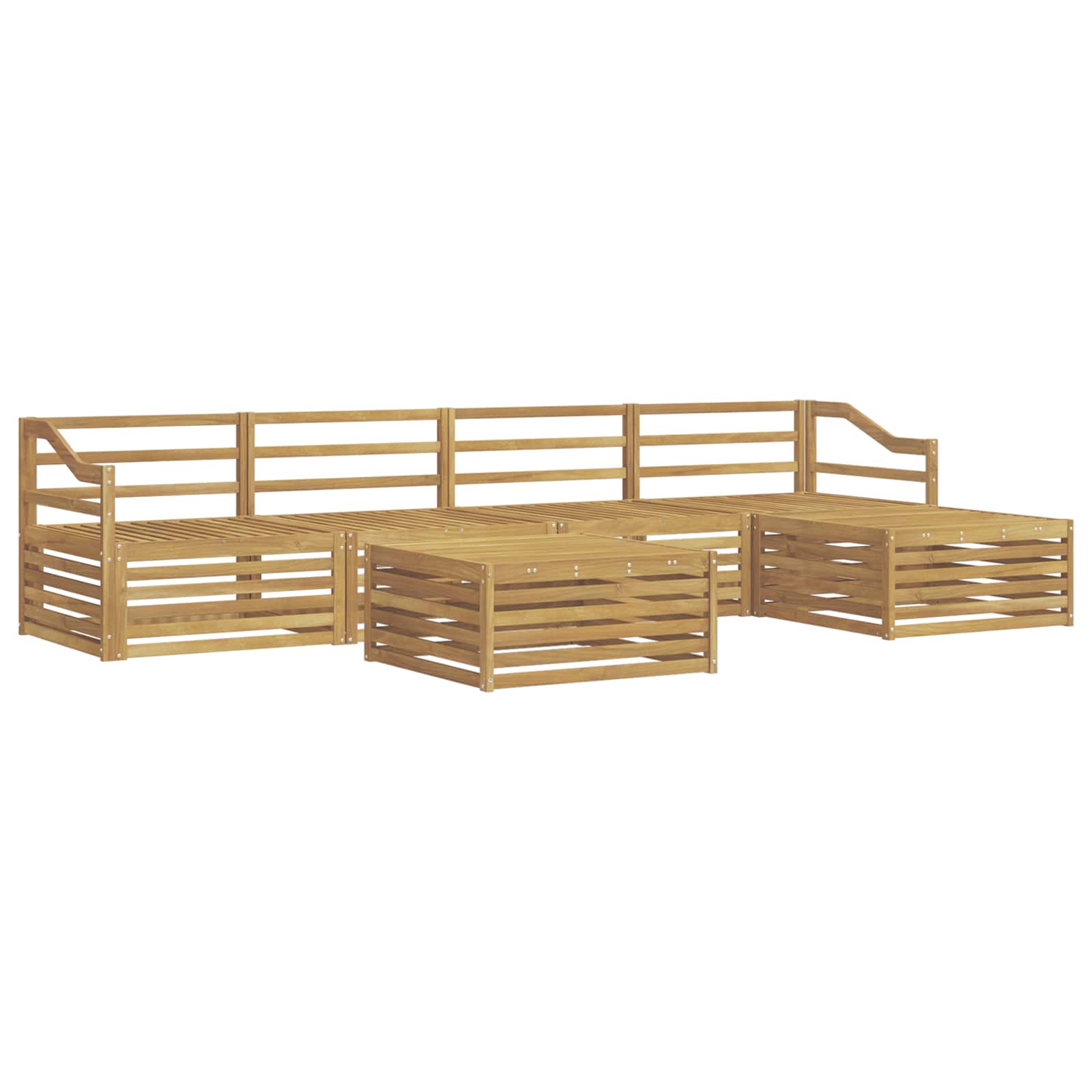 Set vanjskih sofa 6 pcs Bijela 79 x 79 x 37 cm