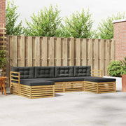 Set vanjskih sofa 6 pcs Bijela i antracit 325 x 162,5 x 73 cm
